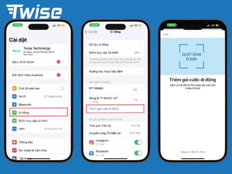 Cách cài đặt eSIM dễ dàng, nhanh chóng