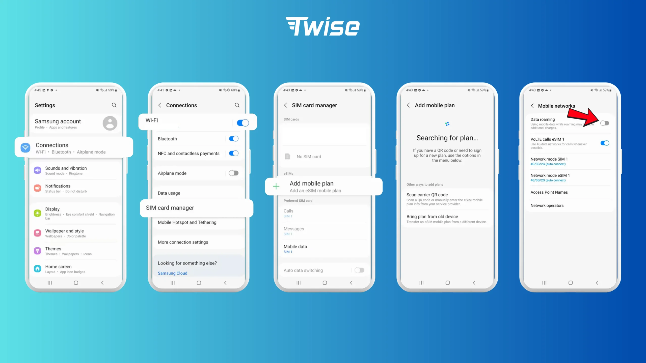activate eSIM on android