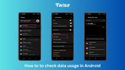 Check Data Usage on Android