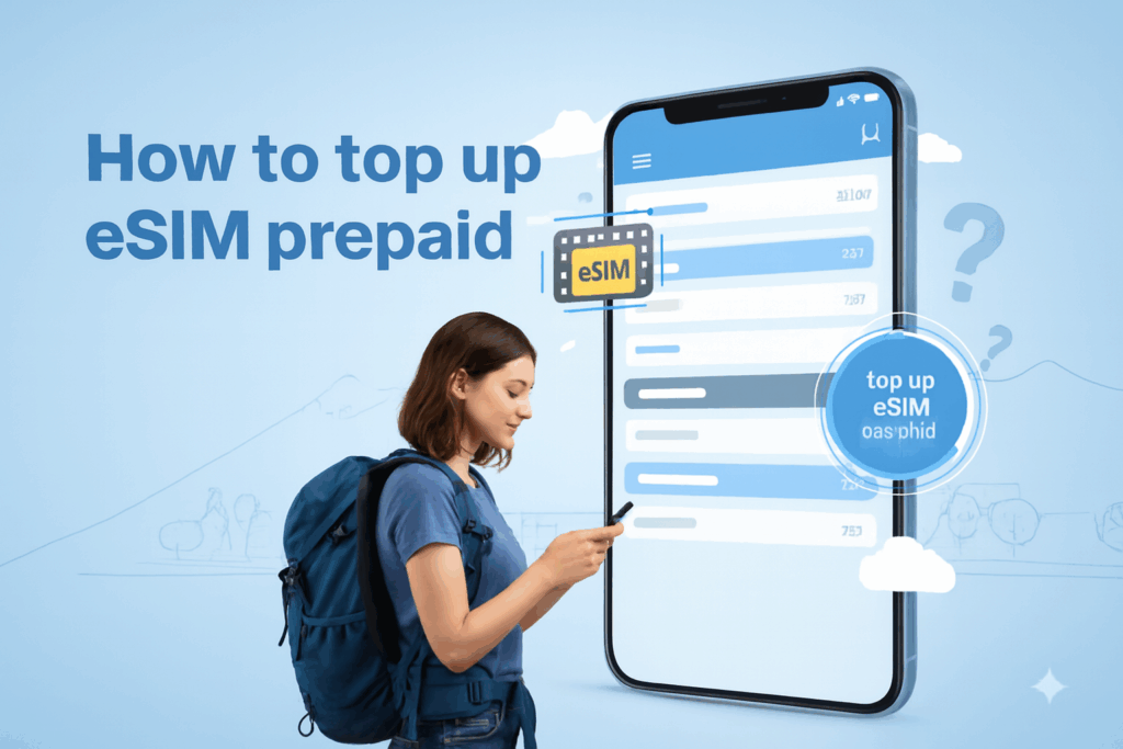 How to top up eSIM prepaid