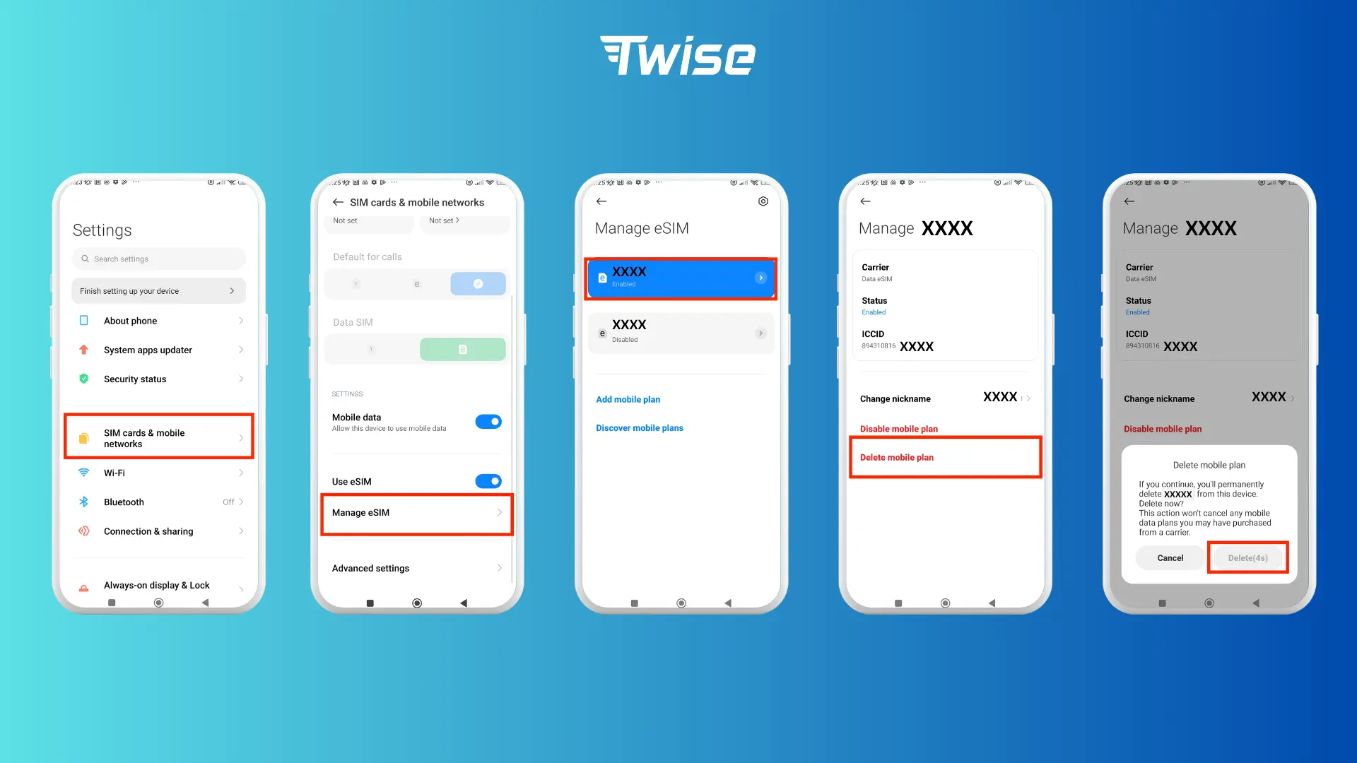 Xiaomi phones support esim