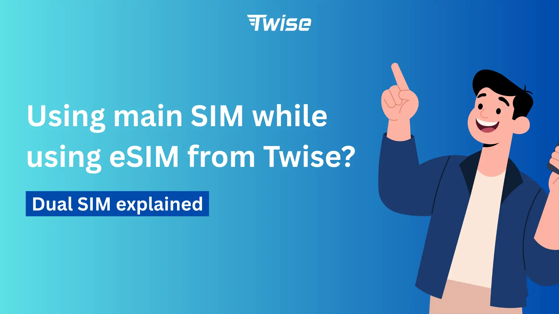 using main sim while using esim