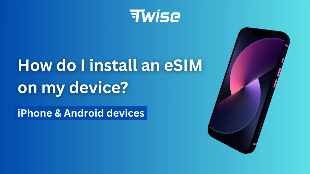 install an eSIM