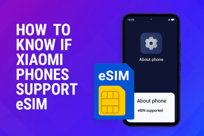 Xiaomi phones support esim