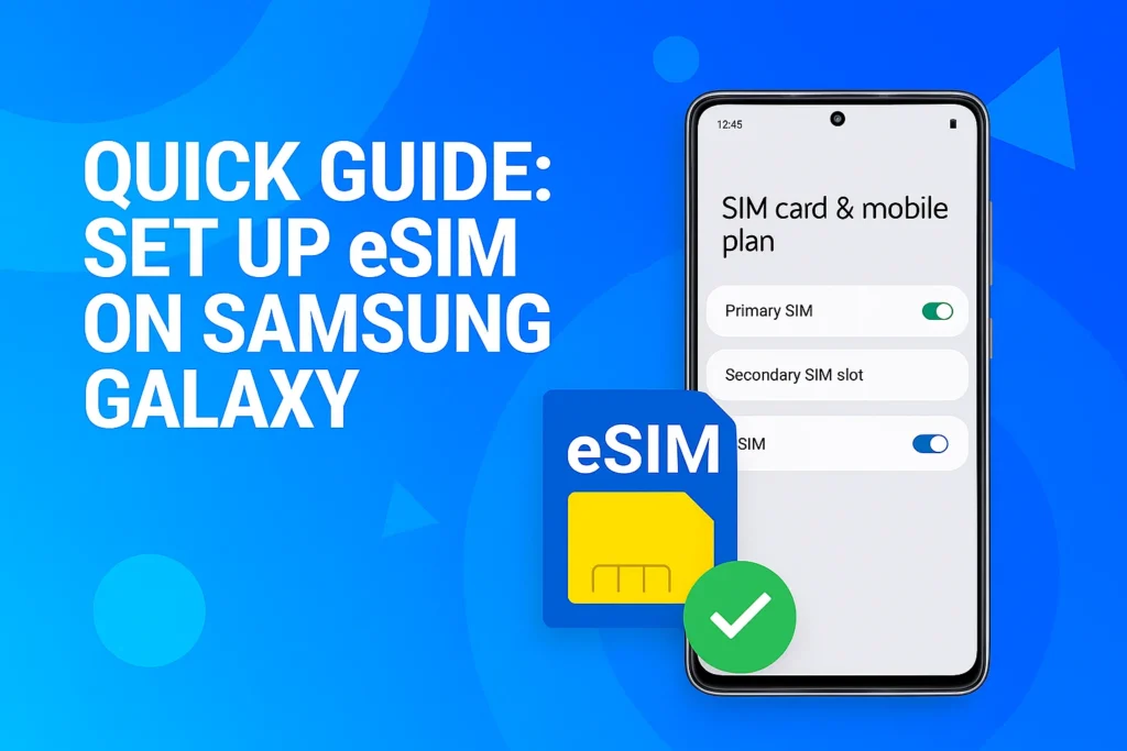 set up esim on samsung galaxy