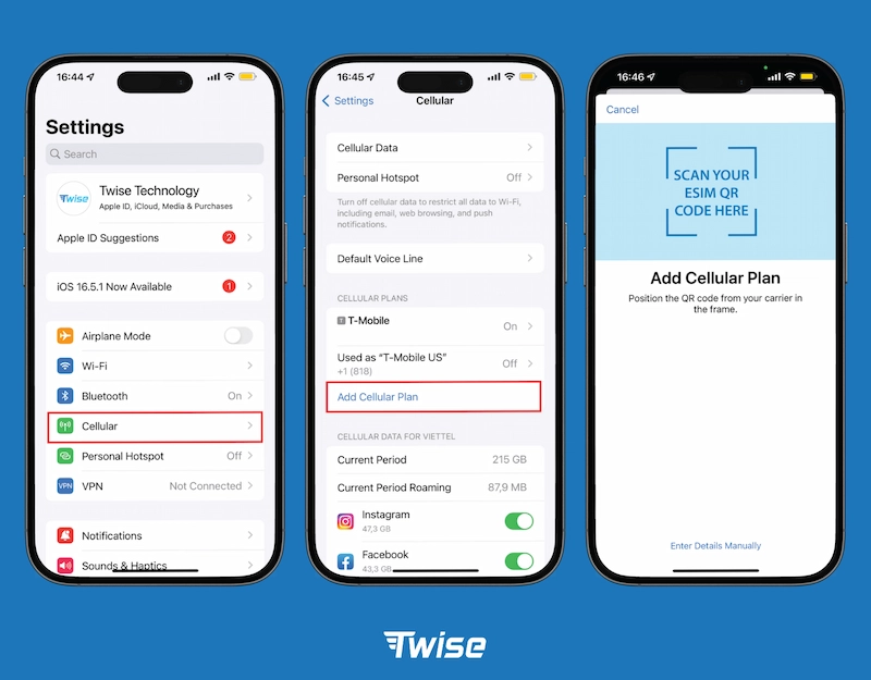 Install and activate your eSIM
