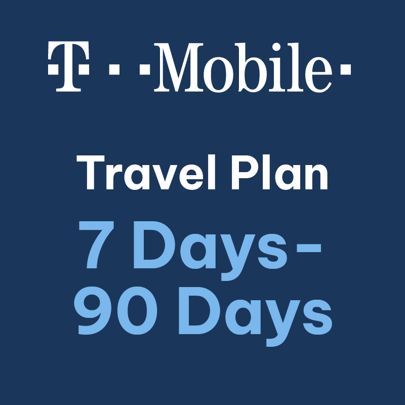 USA Local eSIM T-Mobile - Travel Plan From 7 Days to 90 Days
