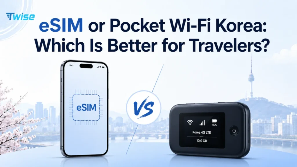 esim or pocket wifi korea