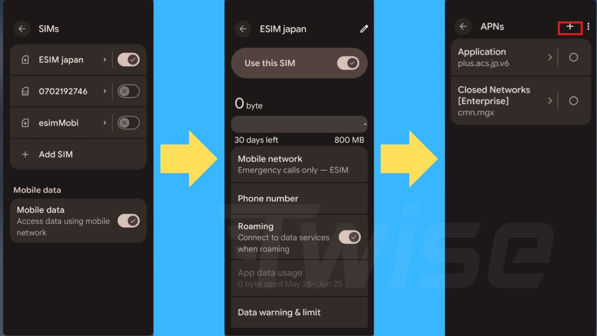 APN Japan eSIM