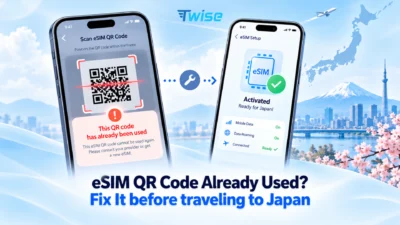 eSIM QR Code Already Used